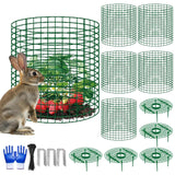 Nlicrst 5 Sets Strawberry Plant Support with Wire Plant Protectors, 12.9"x 11.8" Wire Plant Cages and Strawberry Growing Racks, Animal Protection for Strawberry Tomato Garden Vegetables Plants