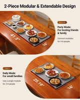 42"x16" Warming Mat for Food Extra Large, Extendable Food Warming Mat, Electric Warming Tray for Buffets Party with 7 Adjustable Temperature, 6 Timer, Silicone Food Warmer for Parties Home Countertop
