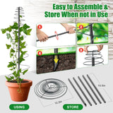 2 Pack Spiral Metal Garden Trellis for Climbing Plants Outdoor - 72" Large Heavy Duty Plant Support Tower with Center Pole, for Outdoor Garden, Raised Bed,Backyard,Container Gardening