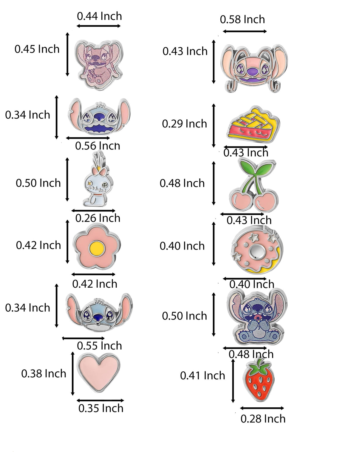 Disney Lilo and Stitch Earrings for Women Pack of 12 Official License