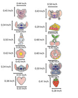Disney Lilo and Stitch Earrings for Women Pack of 12 Official License