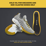 VKTRY Gold Carbon Fiber Performance Insoles –Customized Inserts, Non-Cleated Shoes–Basketball, Volleyball, Racquet Sports, Running & More–Run Faster, Jump Higher, Recover Quicker, Protect from Injury