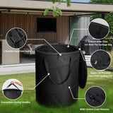Audoyon Collapsible Camping Trash Can Pop Up Garbage with Lid