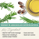 Herbal Collection Jamaican Black Castor Oil (Rosemary) 4oz | Revitalizing & Nourishing Oil for Hair, Skin & Scalp | Promotes Hair Growth, Stimulates Scalp & Adds Shine | Paraben-Free & Cruelty-Free