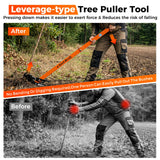 OTRUZPV Heavy-Duty Sapling Puller Tool, High-Leverage Tree Puller for 1/4" to 2" Roots, Manual Root Remover for Shrubs, Vines and Thorns, Effort-Saving Weed Puller for Garden, Farm and Landscaping