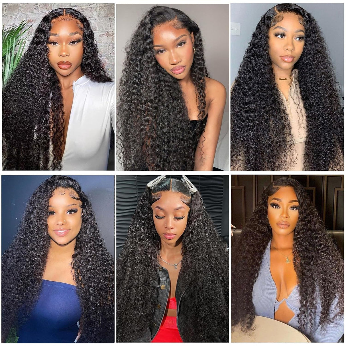 Karlami 5X5 Deep Wave Lace Front Wigs Human Hair Wet and Wavy Human Hair HD Lace Closure Wigs Glueless Wigs Human Hair Pre Plucked 180% Density Wig (5X5 Black, 24 inch, Deep Curly)
