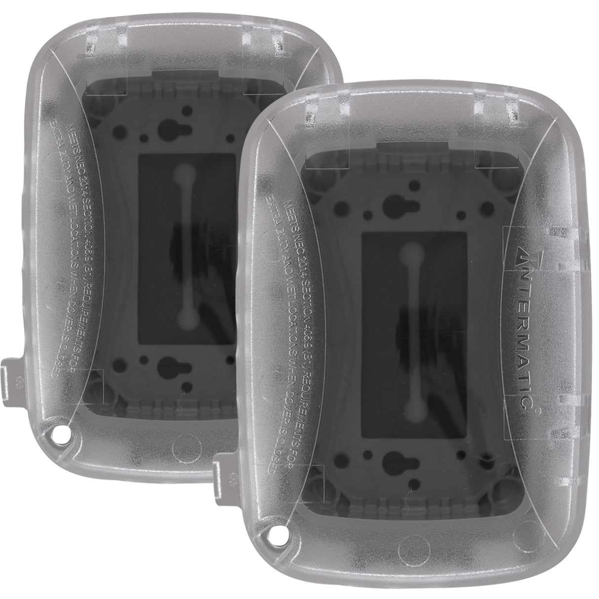 Intermatic WP5100C Weatherproof Electrical Box - Single Gang, Versatile Outdoor Outlet Cover - Secure Design for Outdoor GFCI Outlets, Durable Plug Cover - 2 Pack