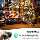 afzdby Christmas Snowflake Projector Lights Outdoor,Timer Setting Double Head Snowfall Led Lights Waterproof,Landscape Decorative Lighting Projection Lamp for Xmas Holiday Wedding Indoor Garden Patio