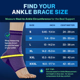 Modvel Foot & Ankle Brace Socks for Sprained Ankle Compression Sleeve - Plantar Fasciitis Relief Brace, Foot Support for pain Women & Men - Tendonitis & Arthritis Feet Sleeve, Stabilizing Ankles Wrap