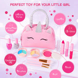 Kids Real Makeup Kit with Unicorn Purse Non Toxic Washable Make Up Set