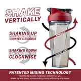 HELIMIX 2.0 Vortex Blender Shaker Bottle Holds upto 28oz | No Blending Ball or Whisk | USA Made | Portable Pre Workout Whey Protein Drink Shaker Cup | Mixes Cocktails Smoothies Shakes | Top Rack Safe