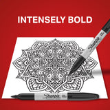 Sharpie Permanent Markers, Fine Point, Black, 40 Count