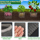 Femitu 12 Pack 15 Gallon Go-pher Baskets, Steel Metal Wire Mesh Baskets