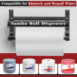 Hazztoll Wall Mounted Wiper Dispenser, Jumbo Paper Towel Dispenser, 17.0"x8.5"x7.5"
