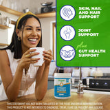 Orgain 20g Collagen Peptides + Prebiotic & Probiotics Powder, 1lb