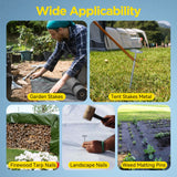 GZBEVITAR Landscape Fabric Stakes, 8 Gauge Circle Top Landscape Pins