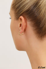 14k Gold Hand Engraved Diamond-cut Round Hoop Earrings (Yellow-Gold)…