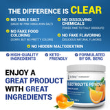 Dr. Berg Zero Sugar Hydration Keto Electrolyte Powder - Enhanced w/ 1000 mg of Potassium & Real Pink Himalayan Salt (NOT Table Salt) - Orange Flavor Hydration Drink Mix Supplement - 50 Servings