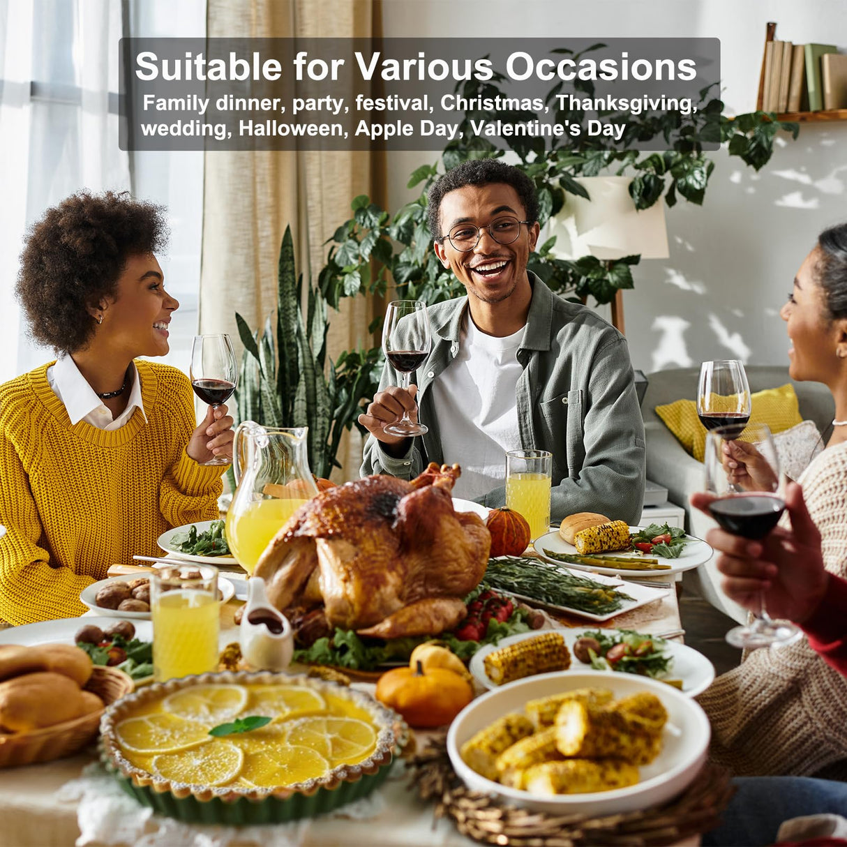 Yamteck 11 & 9 Inch Round Tart Pans with 2Pcs 4'' Mini Pans. Removable Bottom, Non-Stick Coating, Rugged Carbon Steel for Tart Quiche Pie Making. Gift for Christmas Thanksgiving Party Festival Family