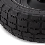 Gorilla Carts 4- Pack 10 Inch No-Flat Replacement Wheels, Heavy Duty Solid Tire - Airless Polyurethane Tires w/ 2.16” Hub, 5/8” Bore for Lawn & Garden Utility Cart and Hand Truck