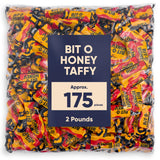 Bit O Honey Candy - 2 Pounds - Approx 175 Traditional Christmas Candy - Bulk Candy Individually Wrapped - Classic Candy - Chewy Candy - Perfect Holiday Candy - Honey Candy for Festive Season