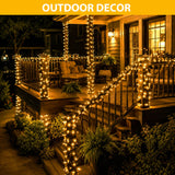 100FT Warm White Christmas String Lights, Outdoor Waterproof LED,Green Wire