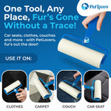 PetLovers 6.3" Large Lint Roller for Pet Hair Extra Sticky 270 Sheets, Ideal for Pet Hair Removal from Furniture & Clothes, Dog and Cat Lint Remover 3 Pack