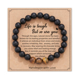 HGDEER Get Well Soon Gifts for Men, Inspirational Healing Crystal Bracelet