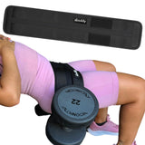Hip Thrust Belt For Dumbbells Heavy, Kettlebells, Plates Up to 500 LBS, Hip Thrust Band for Women/Men, Double Hook & Loop Booty Builder, Glute Workout Equipment for All Shapes, Both Home/Gym.