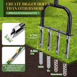easymake 2-in-1 Lawn Aerator & Weeding Tool Set, SnowShovel - Multifunctional Garden Soil Aerator,Weed Remover, and Snow Shovel for SmallLawns, Tight Corners, and Yard Care