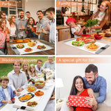 Food Warming Mat for Buffet, LNAKIO Electric Warming Tray,Silicone Heating Mat with 5 Temperature Levels& Auto Shut-Off Keep Food Warm at Party,Food Warmers for Parties, Gatherings,Everyday Use