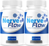(2 Pack) Nerve Flow - Official NerveFlow Advanced Nerve Support Pills, Nerve Flow Supplement Capsules, NerveFlow Natural Pills Maximum Strength Multivitamin Advanced Formula, 120 Capsules For 2 Months