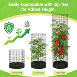 10 Pack Round Plant Protector from Animals – 30pcs 12" × 12" Metal Wire Mesh Garden Plant Cages Wire Plant Covers Pre-Bent Metal Mesh for Seedling Raised Bed Garden Protection for Vegetables Flower