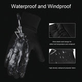 YukiniYa Kids Winter Gloves Back Water Repellent Touchscreen Warm Fleece Anti-Slip for Boys Girls Teen 3-15 Years (Black, XL(10-12 Years))