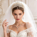 Kamirola Tiaras and Crowns for Women,3-pack Tiaras Earrings Necklace