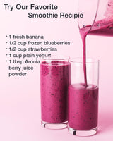 Green Valley Superfoods Organic Aronia Berry Juice Powder, Chokeberry, Antioxidant Rich Anthocyanins (1 Pound)