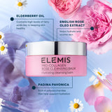 ELEMIS Pro-Collagen Rose Cleansing Balm Makeup Remover, Hydrating Facial Cleanser, Oil Cleanser, Oil Makeup Remover, Deep Cleanse