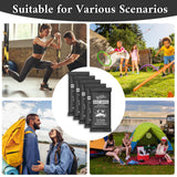 300 Pcs Ultra Thick Soft Large Body Wipes Individually Wrapped(7.87" x 9.45"),Shower Wipes for Adults Bathing No Rinse,Personal Cleansing Wipes for Travel Gym,Bulk Deodorant for Homeless(Black)