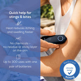 Beurer BR90 Insect Sting and Bite Relief with Light, Chemical-Free Bug Bite Healer for Day and Night, Electronic Heat Device for After Mosquito Bites to Ease Itching and Swelling