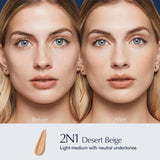 Estée Lauder Double Wear Stay-in-Place 24-Hour Long-Wear Matte Foundation Makeup, 1 Fl Oz, 2N1 Desert Beige