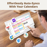 Dragon Touch 15.6" digital calendar chore chart – 1080P full HD interactive touchscreen, smart family planner, Hearth Display wall & desk mountable for seamless scheduling