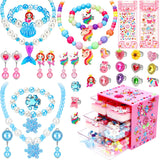 Jewelry Toys-for-Girls, Toddler Girl Toys Age 6-8, Lovely Rings Earrings