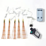 PXBNIUYA 5 Pack 1000LED Plug in Starburst Sphere Lights,Firework Light 8 Modes Dimmable Remote Control Waterproof Hanging Copper Wire Fairy Light for Patio Party Tent Christmas (Warm White)