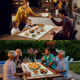 FYY Extra Large Warming Mat for Food - Rapid and Full Surface Heating, 6 Temp Settings, 6H Timer, Rollable Portable Food Warming Mat for Gatherings, Parties, Keep Meal Warm (XX Large Size, Khaki)