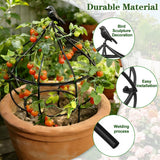 aboxoo Sturdy Metal Garden Obelisk Trellis, 11.5"x11.5"x18" Plant Support