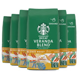 Starbucks Ground Coffee—Starbucks Blonde Roast Coffee—Decaf Veranda Blend—100% Arabica—6 bags (12 oz each)
