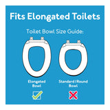 Carex 3.5 Inch Raised Toilet Seat with Handles - For Elongated Toilets, Toilet Seat Riser with Removable Padded Handles, Elevated Toilet Seat, Support 250lbs, White