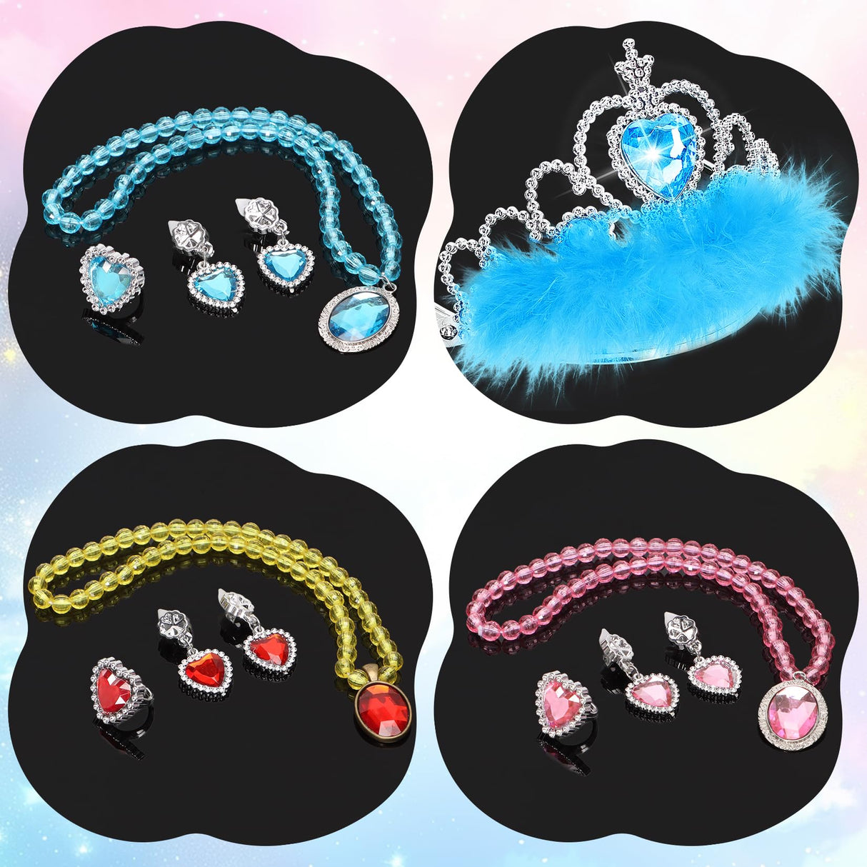 Mastom Princess Role Play Dress Up Shoes Set for Girls
