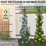 AlisisFores Garden Trellis for Climbing Plants Outdoor, 63 inch Tall,2 PCS
