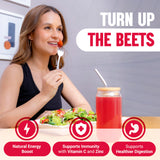 JUCE Reds Organic Superfood Powder - Garden Berry Flavor | Fruit & Veggie Powder for Everyone w/64 Immune Boosting Superfood Plus Probiotics for Gut Health | 20 Servings (230g) | By Terra Kai Organics